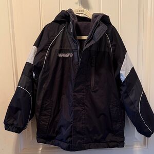 Kids Black and Gray Reversible Coat